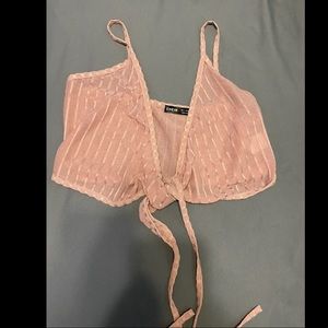 Tie front cami top